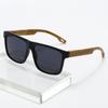 New Retro UV400 Sunglasses For Men Bamboo Wood Frame Trendy Fashion Shades UV Resistant Eyewear