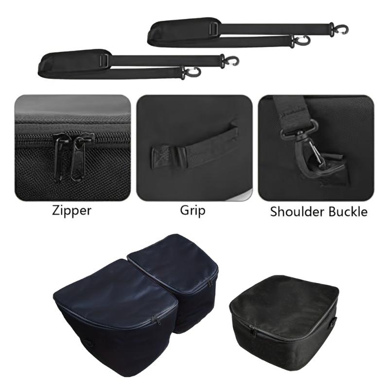 Custom Fit Frunk Storage Bin Set For Collapsible Insulated Bags With Carrying Handles For Groceries Road