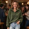 Oversized Hoodies for Women Autumn Winter Hoodie Women, Pullover Sweatshirt, Long Solid Color Fall Tops Sleeve Fleece Lined Hooded Casual Daily Wear