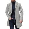 Male Streetwear Jackets Man's Solid Color Casual Outerwear And Coats Single Breasted Lapel Wool Men's Jacket For Spring Winter