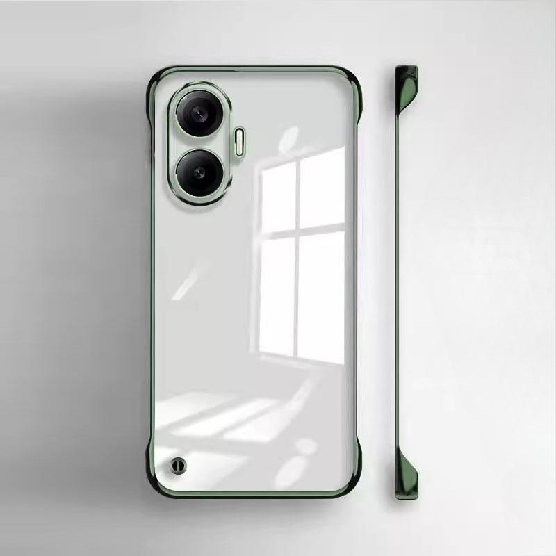 For Xiaomi Poco X7 Pro Electroplated Borderless Transparent Phone Case for Pocox7 Pocox7Pro PC Hard Shell Protective Cover