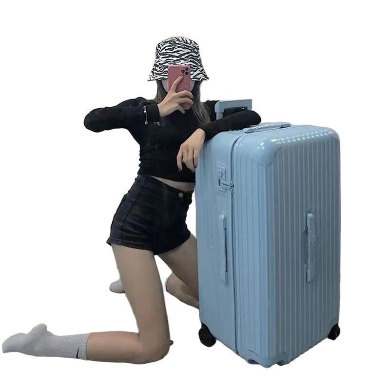 Extra Large Capacity Travel Suitcase with Trendy Trolley Design, Scratch-Resistant, Combination Lock, and Durable for Students and Men