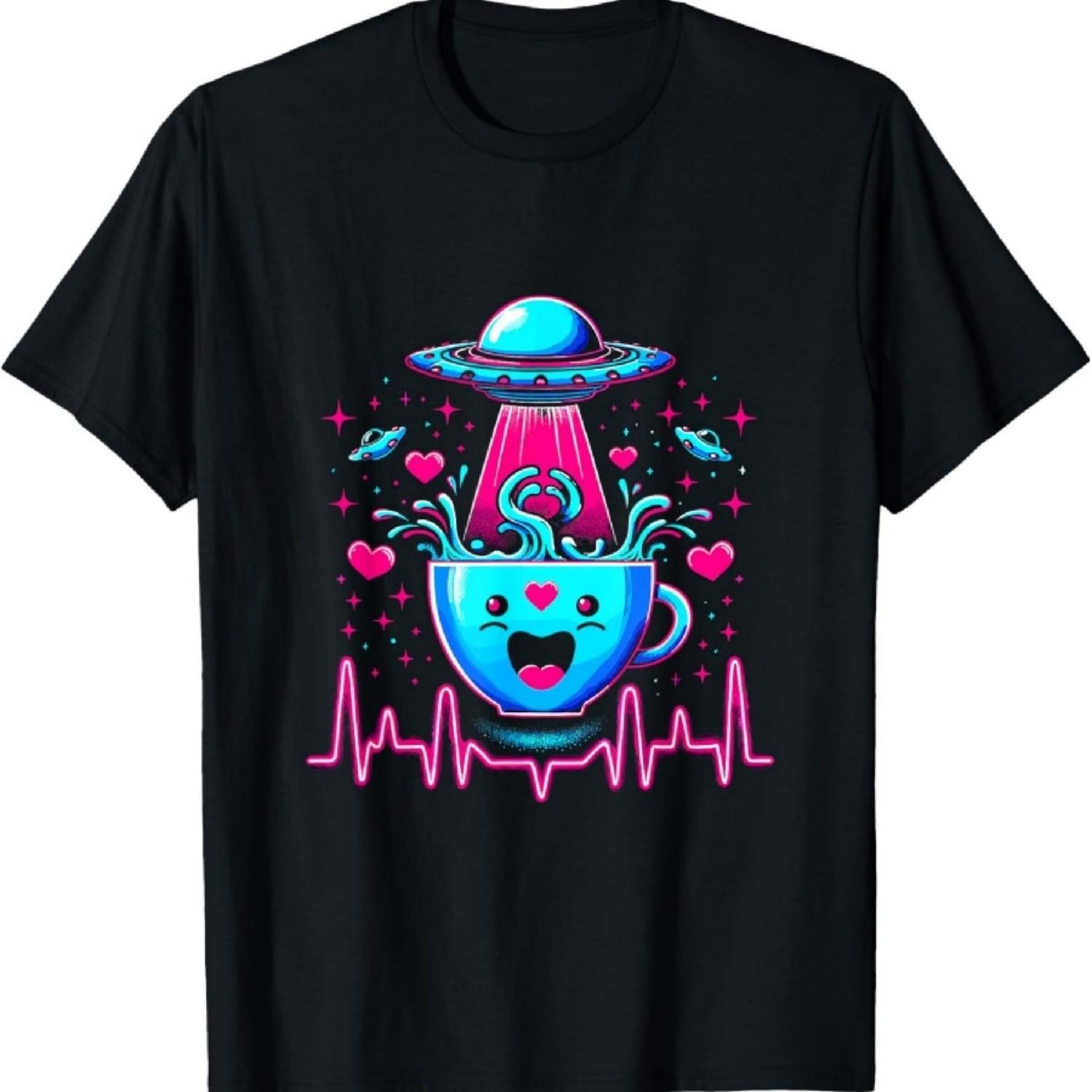 

Alien Abduction Coffee Cosmic Brew T-Shirt XXXXXL чёрный