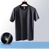 Camiseta Masculina de Malha Leve Respirável Camiseta de Secagem Rápida Corte Solto Casual Verão Esportes Camiseta para Academia Treino ao Ar Livre