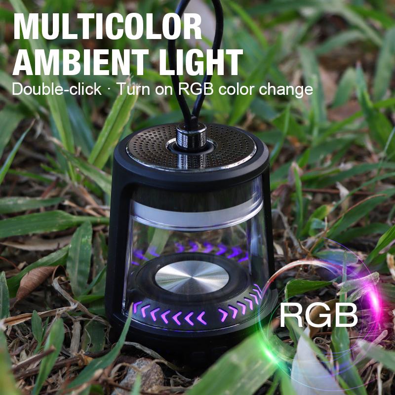 Outdoor Camping Light Ultra-long Endurance Hanging Tent Light Atmosphere Lighting Camping Light Charging Bluetooth Audio Light C