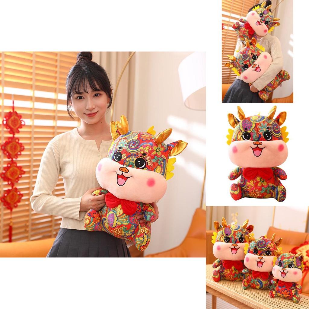 2024 Year Of The Dragon Plush Toy Large Size Stuffed Animal For New Year's Gift