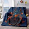 2026 New Arrivals Cozy Doberman Print Blanket Soft, Warm Throw with Vibrant Orange & Black Design, Perfect for Sofa, Bed, Or Office Ideal Gift for Dog