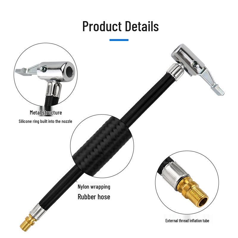 Quick-Inflate Car Tire Hose Adapter