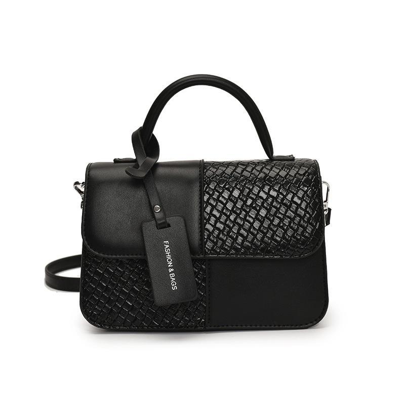 

Оптовая горячая распродажа Модный нишевый дизайн Ou Ruofeng Портативная маленькая квадратная сумка Сумка-мессенджер для通勤, универсальная, женская, повседневная чёрный