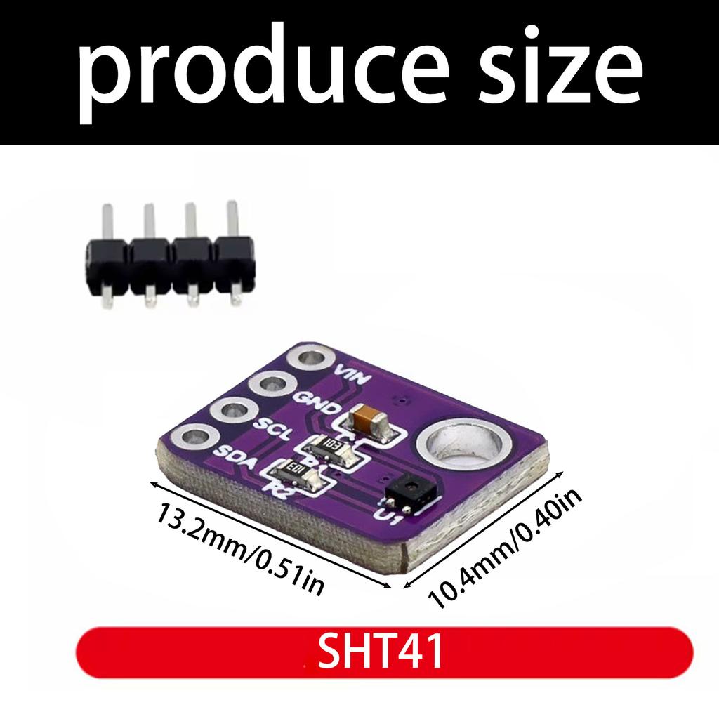 SHT41 Digital Temperature and Humidity Sensory Module for Electronic Component Environmental Monitoring Replacement