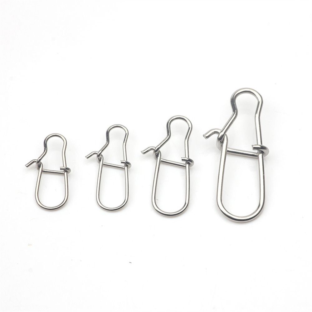Hooked For Lures Swivel Lure Connector Lock Snap Connector Swivel Connector Fishing Snaps Clips