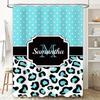 Vibrant Fish Shower Curtain Creative Blue Red Pink Floral Design for Bathroom Decor Home Decoration Waterproof Fabric Bath Mat S