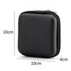 Durable Mini EVA Storage Box Black Portable Pouch Carrying Bag Zipper Earphone Case for Earphone