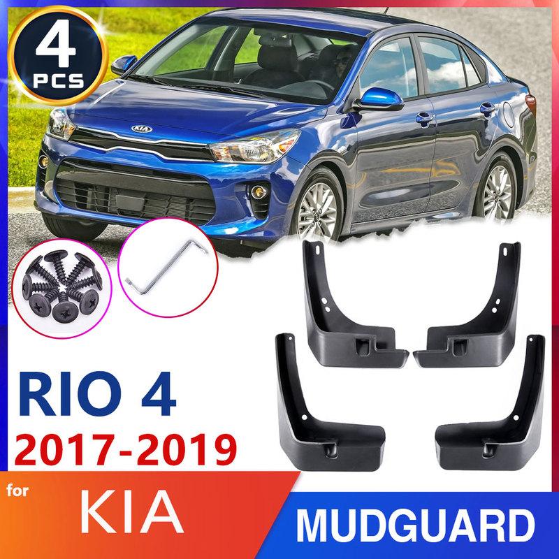 

Tire Fender Mud Flap Guard for KIA Rio 4 K2 2017 2018 YB Sedan Saloon Car Mudflaps Splash Guards Car Accessories Stickers