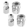 NPT 3/8 Anschluss-Kit Edelstahl 38 Schnellkupplungs-Adapter-Kit Für Hochdruckreiniger Schnellkupplungs-Stecknippel