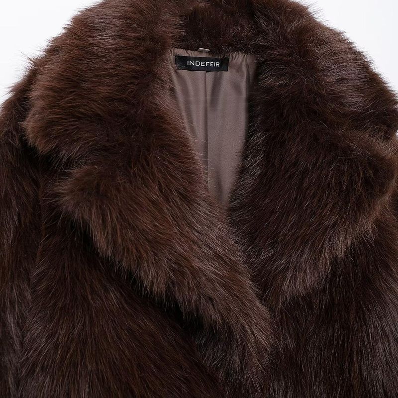 Kaslead New Arrival Women's Clothing Fashion Style Fashion Artificial Fur Effect Jacket Outwear 5320872