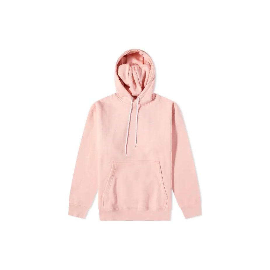 Men s Nike Small Logo Embroidered Solid Color Hooded Sports Autumn Pink CV0552-697 XXL
