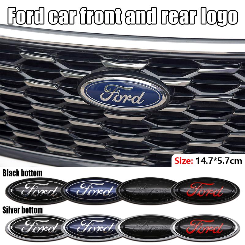Ford 14,5 cm Autó Első Motorháztető Embléma ABS Jelvény Borítás Ford Focus Ranger Mustang Kuga Mondeo Fiesta Explorer Transit Kiegészítőkhöz MD4