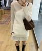 Sseomweeobeoteo Boucle Long Sleeve Knit - Ivory
