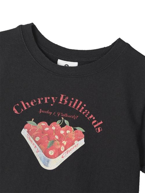 SUNDAY FRUIT MARKET W) Cherry Billiards Tee Black