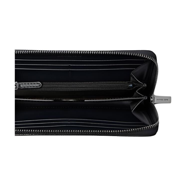 Michael Kors MK Hudson Logo Leather Wallet Small Men wallets Navy-Blue 39S5LEDZ3L-NAVY
