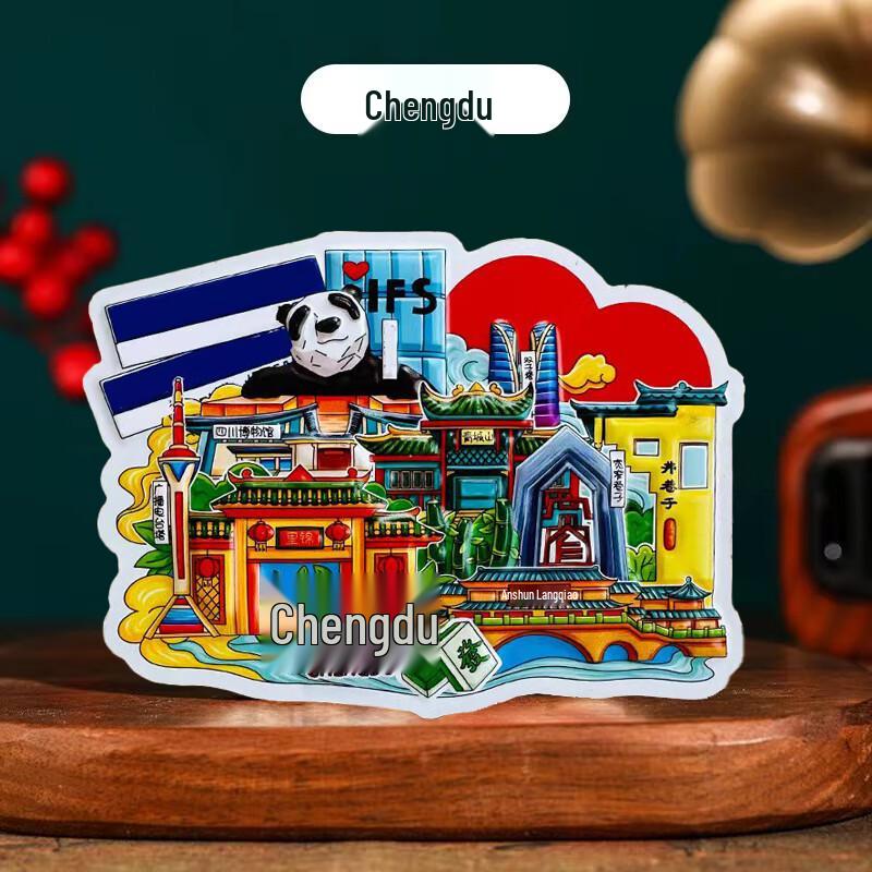 3D PVC Landmark Refrigerator Magnets