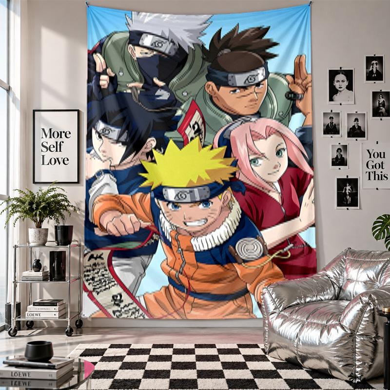 Wall TapestryNaruto Art Hanging Cloth Decorative Background Cover for Room Decoration
