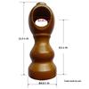 Klassische Holz-Vorhangstange & -Schiene mit dekorativer Einzel-/Doppelhalterung