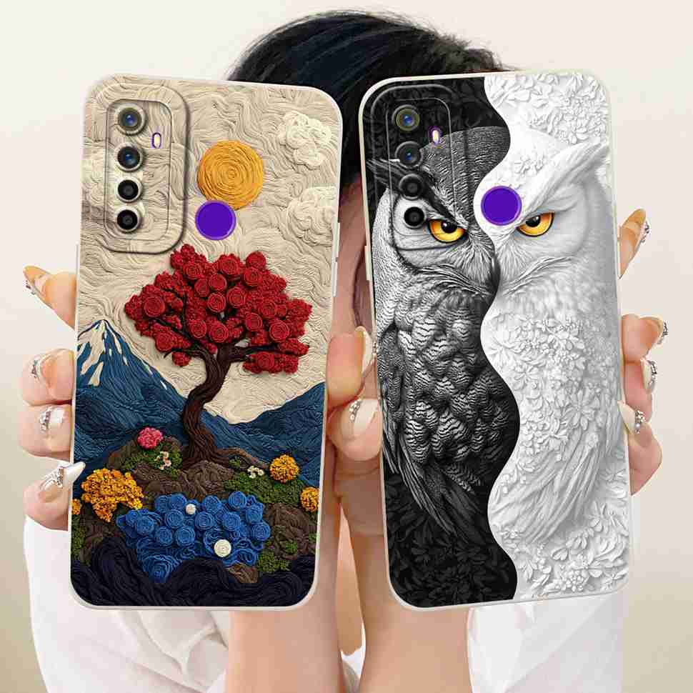 For Oppo Realme 5 Case Soft Silicone Stylish Butterfly Phone Cases For Realme 5 Realme5 RMX1911 RMX1919 Case Cover Bumper