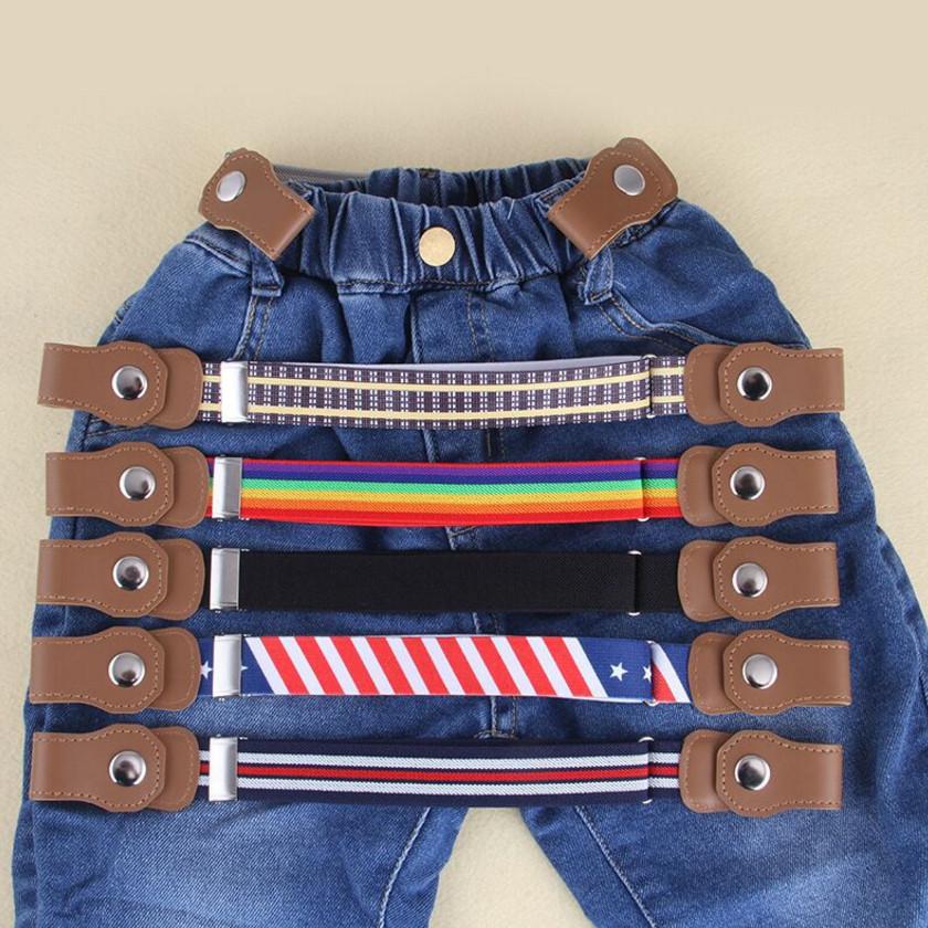 Nuova Cintura Elastica Senza Fibbia per Bambini Vita Senza Fibbia Cinture Elastiche per Bambini Piccoli Regolabile Cinture per Ragazzi e Ragazze per Jeans