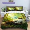 Cartoon Pattern Bedding Quilt Set Quilt Cover Pillowcase Home Decoration Birthday Gift (1 * duvet cover + 2 * pillowcase, without core)