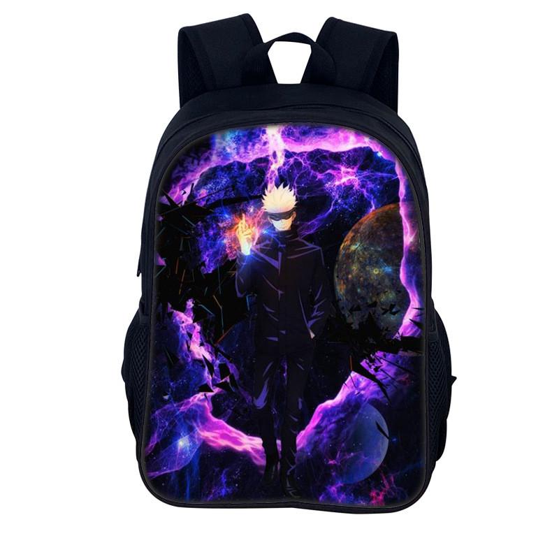 Jujutsu Kaisen Backpack For Men And Women Durable Nylon Casual School Travel Bag