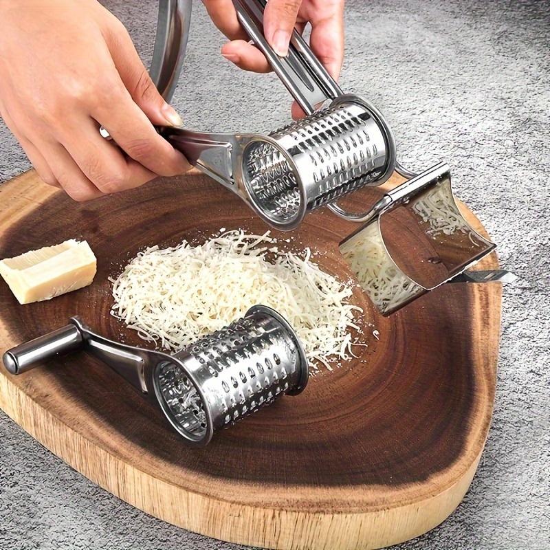 4Pcs/set hand crank rotary cheese planer stainless steel kitchen tool manual cheese planer cover