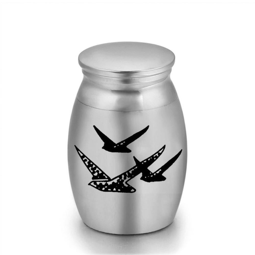 Aluminum Zinc Zinc Alloy Dog Cat Memorial Urn Mini Pet Cremation Urn  For Pets Small Animals Ashes