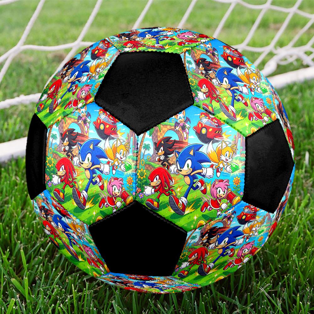 Sonic Theme Size 5 Soccer Ball, Suitable for Both Indoor and Outdoor Matches, a Gift Suitable for Everyone.