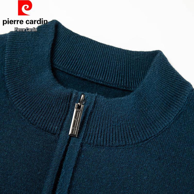 Pierre Cardin Men's Solid Half-Zip Wool Blend Sweater