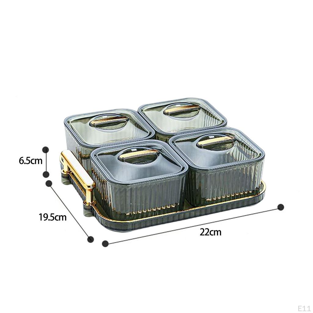 Talerzyk do dzielenia deserów Słoik na ciasteczka Taca na przyprawy Przekąski z suszonych owoców Taca do serwowania dla