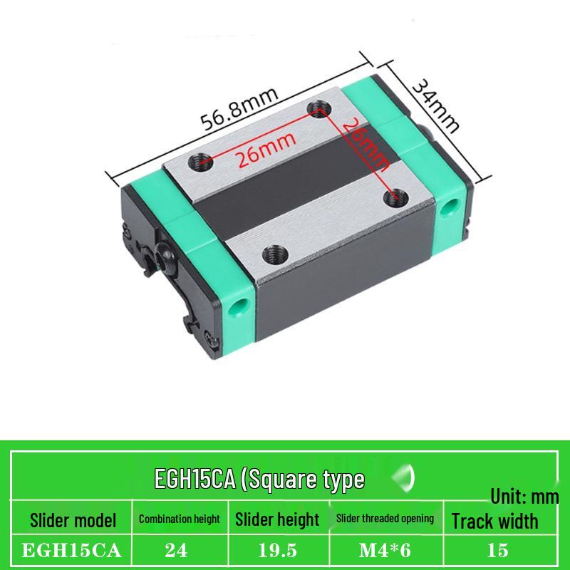 Precision Linear Guide Block Assembly EGH/EGW Series (15-65) CA SC