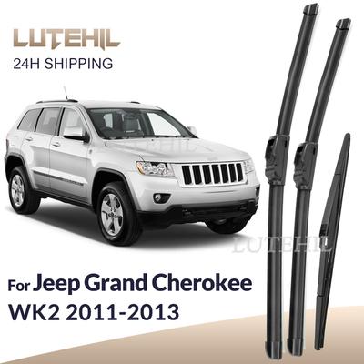 For Jeep Grand Cherokee WK2 2011-2013 2012 Wiper Front & Rear Wiper Blades Windshield Windscreen Window Brushes 22"+21"+12"