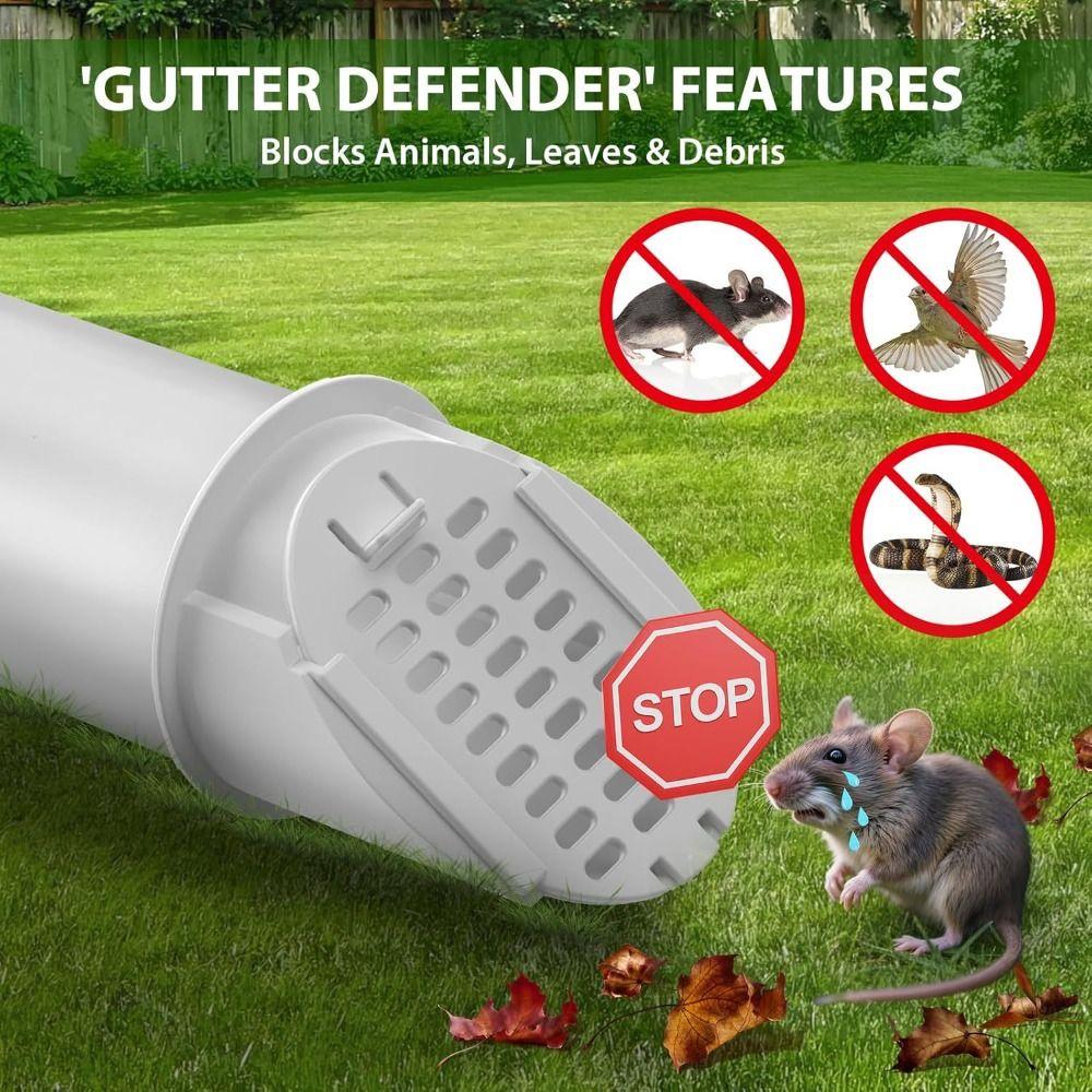 Heavy Duty Round Drain Pipe Cover Adjustable Fit Durable Rainwater Filter Net Anti-Clog Easy To Install