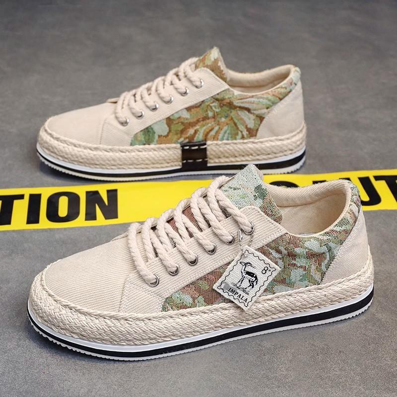 

Canvas men s shoes autumn sports flat shoes soft sole old Beijing cloth shoes men s work winter foreign trade 39