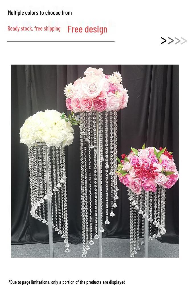 European Crystal Wedding Venue Decor: Elegant Props for Celebrations and Hotel Stage Ornaments