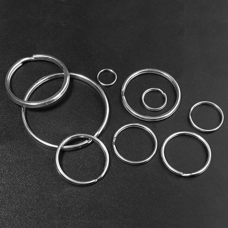 Portachiavi in acciaio inossidabile 304 Portachiavi Portachiavi Portachiavi Anello spezzato Per creazione di gioielli Portachiavi Caldo All'ingrosso
