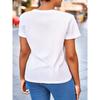European sizes Women'S Valentine'S Day Roses Print T-Shirt, Casual Crew Neck Short Sleeve Top Floral Pattern Spring/Summer Clothing