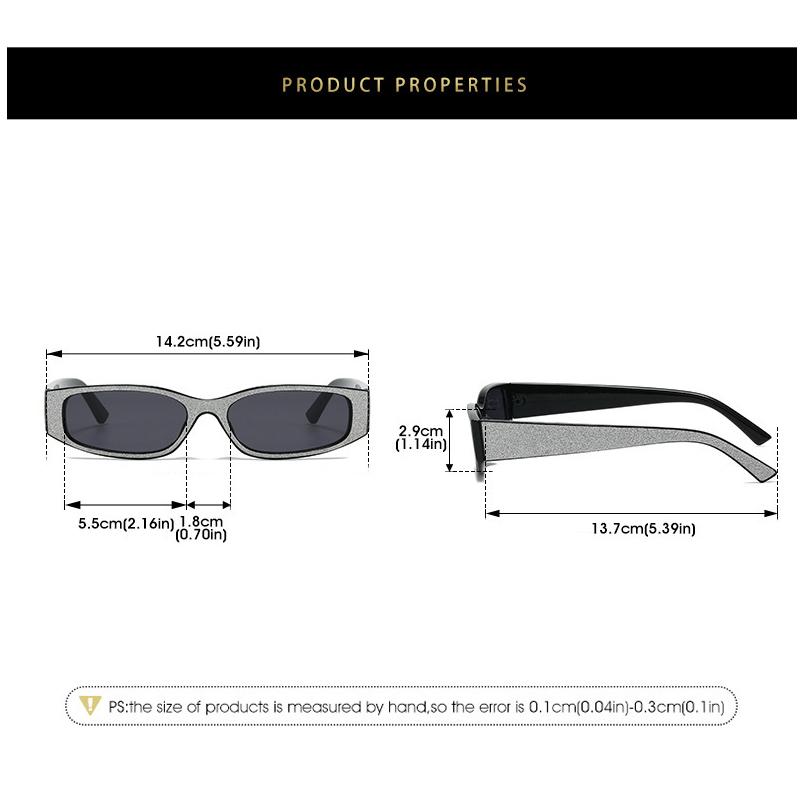 Punk Retro Cat-Eye Small-Frame Sunglasses Hip-Hop Street Style Y2K Unique Trendy Outdoor UV400 Sun Glasses Classic Driving Shade
