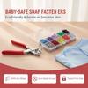 1 Set Colour Metal Snap Sewing Button Claw Kit Plier Tool Hollow Solid Snap Fasteners Kits For Installing Clothes Bags