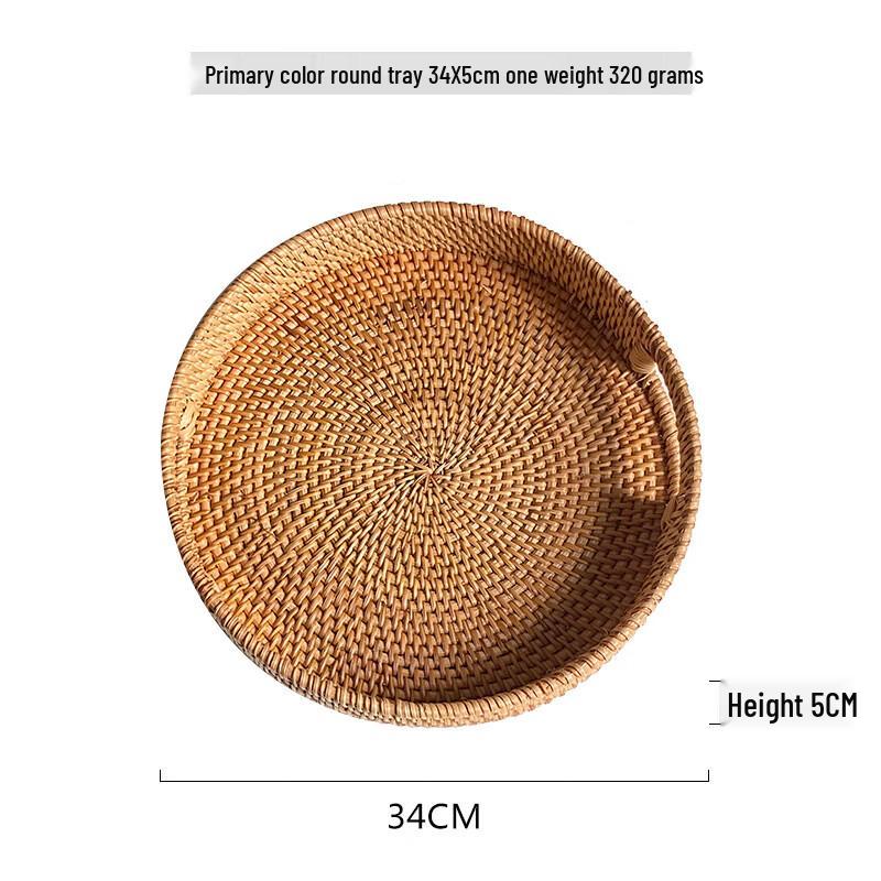 Плетеная вручную ротанговая корзина для хранения