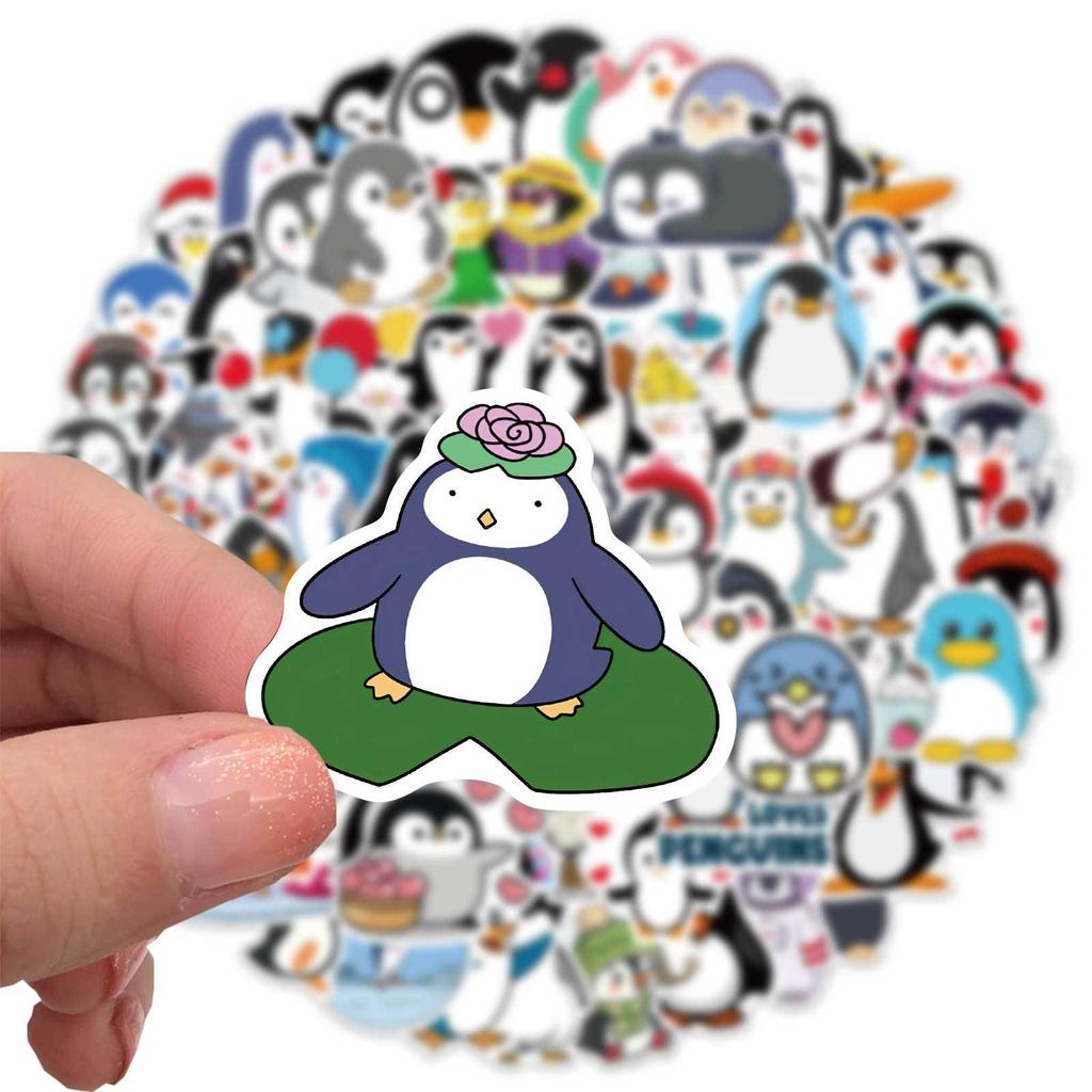 100 Cartoon Penguin Graffiti Stickers Personalized Decorative Motorcycle Suitcase Waterproof Stickers