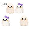 TPR Stress Ball Halloween Bow Ghost Squeeze Toy, Relief Cartoon Sensory Toys Soft Stretchy Party Favors for Adults Kids