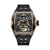 BONEST GATTI BG5501 Automatic Mechanical Watch Men Skeleton Waterproof Luminous Dial Tonneau Wristwatch
